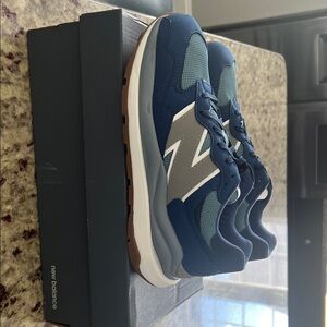 New Balance Navy and Gray Sneakers